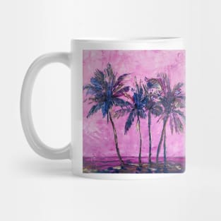 Palms Under Purple Sky Mug